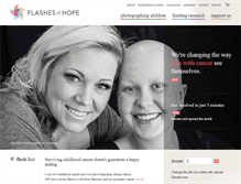 Tablet Screenshot of donate.flashesofhope.org